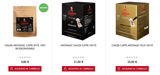 caffe barbera cialde